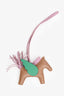 Hermès Brown/Green/Pink Leather Rodeo Pegase PM Bag Charm