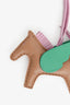 Hermès Brown/Green/Pink Leather Rodeo Pegase PM Bag Charm