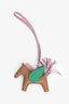 Hermès Brown/Green/Pink Leather Rodeo Pegase PM Bag Charm