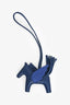 Hermès Dark Blue Leather Alligator Rodeo Pegase PM Bag Charm