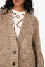Maison Margiela Brown Alpaca/Wool Buttoned Knit Sweater Size S