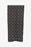 Louis Vuitton Grey/White Cashmere Monogram Hearts Scarf