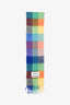 Acne Studios Blue/Multicolour Check Scarf