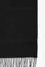Hermès Black/Grey Cashmere Scarf