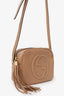 Gucci Beige Grained Leather Small Soho Disco Crossbody Bag