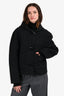 Toteme Charcoal Grey Wool Cropped Toggle Jacket Size 32