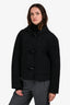 Toteme Charcoal Grey Wool Cropped Toggle Jacket Size 32