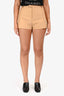 Chloe Brown Pleated Shorts Size 34