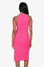 Likely Pink Fitted Sleeveless Midi Dress Size 2