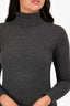 Nili Lotan Grey Cashmere Turtle Neck Maxi Dress Size XS