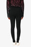 Totême Black Compact Knit Leggings with Tags Size XS