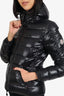 Moncler Black Bady Hooded Short Down Jacket Size 00