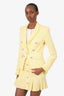Veronica Beard Yellow/White Tweed Blazer Size 0