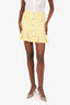 Veronica Beard Yellow/White Tweed Mini Skirt Size 2