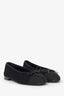 Pre-Loved Chanel™ Black Knit Ballet Flats Size 37.5