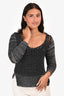 Helmut Lang Black/White Open Knit Sweater Size P