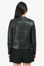 A.L.C. Black Calf Leather Moto Stud Jacket Size 0