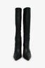 Ulla Johnson Black Leather Whip Stitch Trim Boots Size 35