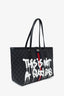 Gucci X Balenciaga  Black BB Supreme 'This is not a Gucci Bag' Canvas Shopping Tote