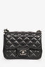 Pre-Loved Chanel™ 2019 Black Lambskin Mini Square Flap Crossbody SHW