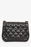 Pre-Loved Chanel™ 2019 Black Lambskin Mini Square Flap Crossbody SHW