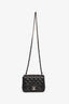 Pre-Loved Chanel™ 2019 Black Lambskin Mini Square Flap Crossbody SHW