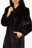 Vintage Brown Mink Fur Long Coat Estimated Size Small