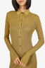 Rag & Bone Green Button Down Knit Long Sleeve Dress Size XS