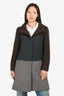 Max Mara Weekend Brown and Grey Wool Coat Jacket Size 6