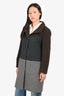 Max Mara Weekend Brown and Grey Wool Coat Jacket Size 6