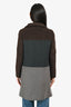 Max Mara Weekend Brown and Grey Wool Coat Jacket Size 6