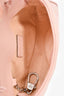 Gucci Perfect Pink Leather Chevron Quilted Super Mini GG Marmont Belt Bag
