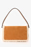Gucci Brown Suede Leather/Shearling Trimmed Horsebit 1955 Shoulder Bag