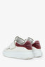 Alexander McQueen White/Pink Leather Oversize Sneakers Size 37.5