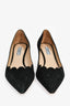 Prada Black Suede Pointed Kitten Heels Size 37.5