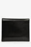 Saint Laurent Black Leather Evening Envelope Clutch