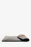 Saint Laurent Black Leather Evening Envelope Clutch