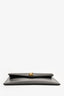 Saint Laurent Black Leather Evening Envelope Clutch