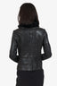Rudsak Black Leather Rabbit Fur Jacket Size S