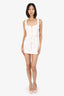 L'Academie White Zipper Cargo Mini Dress with Belt Size S