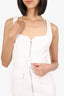 L'Academie White Zipper Cargo Mini Dress with Belt Size S