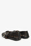 Alaïa Black Leather Lasercut Ballet Flats Size 37