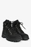 Prada Black Re Nylon Lace Up Combat Boots Size 37.5