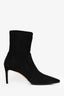 Stuart Weitzman Black Suede Pointed Toe Ankle Boots Size 7