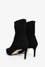 Stuart Weitzman Black Suede Pointed Toe Ankle Boots Size 7