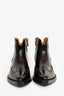 Christian Dior Black/Burgundy Western Ankle Boots Size 37