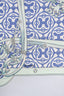 Hermes Blue/Green Silk 'Mors et Gourmettes' Scarf 90
