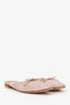 Manolo Blahnik Pale Pink Suede Slides Size 38