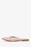 Manolo Blahnik Pale Pink Suede Slides Size 38
