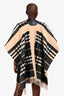 Burberry Dusty Sand Cashmere/Merino Wool Nova Check Cape Size OS